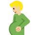 pregnant man: medium-light skin tone 🫃🏼 Discord emoji — free static PNG download