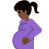 pregnant woman: dark skin tone 🤰🏿 Discord emoji — free static PNG download