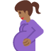 pregnant woman: medium-dark skin tone 🤰🏾 Discord emoji — free static PNG download