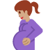 pregnant woman: medium skin tone 🤰🏽 Discord emoji — free static PNG download