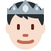 prince: light skin tone 🤴🏻 Discord emoji — free static PNG download