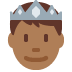 prince: medium-dark skin tone 🤴🏾 Discord emoji — free static PNG download