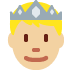 prince: medium-light skin tone 🤴🏼 Discord emoji — free static PNG download
