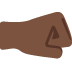 right-facing fist: dark skin tone 🤜🏿 Discord emoji — free static PNG download