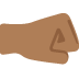 right-facing fist: medium-dark skin tone 🤜🏾 Discord emoji — free static PNG download