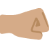 right-facing fist: medium skin tone 🤜🏽 Discord emoji — free static PNG download
