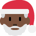 Santa Claus: dark skin tone 🎅🏿 Discord emoji — free static PNG download