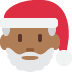 Santa Claus: medium-dark skin tone 🎅🏾 Discord emoji — free static PNG download