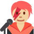 singer: medium-light skin tone 🧑🏼‍🎤 Discord emoji — free static PNG download