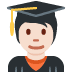 student: light skin tone 🧑🏻‍🎓 Discord emoji — free static PNG download