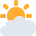 sun behind cloud ⛅ Discord emoji — free static PNG download