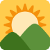 sunrise over mountains 🌄 Discord emoji — free static PNG download