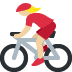 woman biking: medium-light skin tone 🚴🏼‍♀️ Discord emoji — free static PNG download