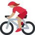 woman biking: medium skin tone 🚴🏽‍♀️ Discord emoji — free static PNG download
