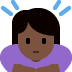 woman bowing: dark skin tone 🙇🏿‍♀️ Discord emoji — free static PNG download
