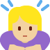 woman bowing: medium-light skin tone 🙇🏼‍♀️ Discord emoji — free static PNG download
