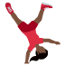 woman cartwheeling: dark skin tone 🤸🏿‍♀️ Discord emoji — free static PNG download