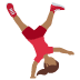 woman cartwheeling: medium-dark skin tone 🤸🏾‍♀️ Discord emoji — free static PNG download