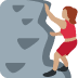 woman climbing: medium skin tone 🧗🏽‍♀️ Discord emoji — free static PNG download