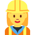 woman construction worker 👷‍♀️ Discord emoji — free static PNG download
