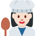 woman cook: light skin tone 👩🏻‍🍳 Discord emoji - free download