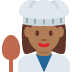 woman cook: medium-dark skin tone 👩🏾‍🍳 Discord emoji - free download