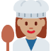 woman cook: medium skin tone 👩🏽‍🍳 Discord emoji - free download