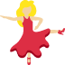woman dancing: medium-light skin tone 💃🏼 Discord emoji — free static PNG download