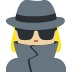 woman detective: medium-light skin tone 🕵🏼‍♀️ Discord emoji — free static PNG download