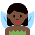 woman fairy: dark skin tone 🧚🏿‍♀️ Discord emoji — free static PNG download