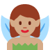 woman fairy: medium skin tone 🧚🏽‍♀️ Discord emoji — free static PNG download