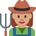 woman farmer: medium skin tone 👩🏽‍🌾 Discord emoji - free download