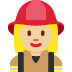 woman firefighter: medium-light skin tone 👩🏼‍🚒 Discord emoji — free static PNG download