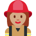woman firefighter: medium skin tone 👩🏽‍🚒 Discord emoji — free static PNG download
