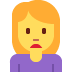 woman frowning 🙍‍♀️ Discord emoji — free static PNG download