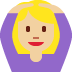 woman gesturing OK: medium-light skin tone 🙆🏼‍♀️ Discord emoji — free static PNG download