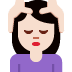 woman getting massage: light skin tone 💆🏻‍♀️ Discord emoji — free static PNG download