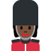 woman guard: dark skin tone 💂🏿‍♀️ Discord emoji — free static PNG download