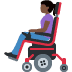 woman in motorized wheelchair: dark skin tone 👩🏿‍🦼 Discord emoji — free static PNG download