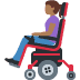 woman in motorized wheelchair: medium-dark skin tone 👩🏾‍🦼 Discord emoji — free static PNG download