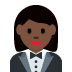 woman in tuxedo: dark skin tone 🤵🏿‍♀️ Discord emoji — free static PNG download
