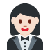 woman in tuxedo: light skin tone 🤵🏻‍♀️ Discord emoji — free static PNG download