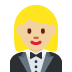 woman in tuxedo: medium-light skin tone 🤵🏼‍♀️ Discord emoji — free static PNG download