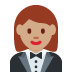 woman in tuxedo: medium skin tone 🤵🏽‍♀️ Discord emoji — free static PNG download