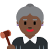 woman judge: dark skin tone 👩🏿‍⚖️ Discord emoji - free download