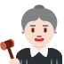 woman judge: light skin tone 👩🏻‍⚖️ Discord emoji - free download