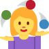 woman juggling 🤹‍♀️ Discord emoji — free static PNG download