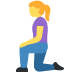 woman kneeling 🧎‍♀️ Discord emoji — free static PNG download