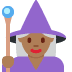 woman mage: medium-dark skin tone 🧙🏾‍♀️ Discord emoji — free static PNG download