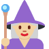 woman mage: medium-light skin tone 🧙🏼‍♀️ Discord emoji — free static PNG download